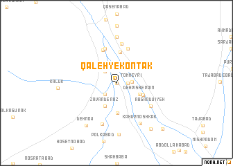 map of Qal‘eh-ye Kontak