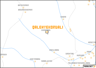 map of Qal‘eh-ye Kord ‘Alī