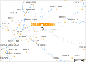 map of Qal‘eh-ye Kūseh