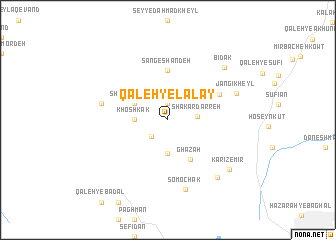 map of Qal‘eh-ye Lālay