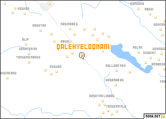 map of Qal‘eh-ye Loqmānī