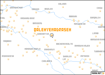map of Qal‘eh-ye Madraseh