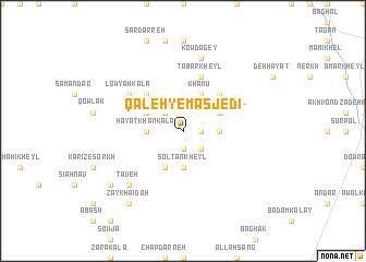 map of Qal‘eh-ye Masjedī