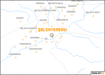 map of Qal‘eh-ye Mehdī