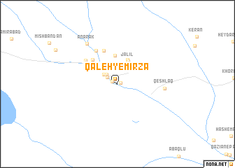 map of Qal‘eh-ye Mīrzā