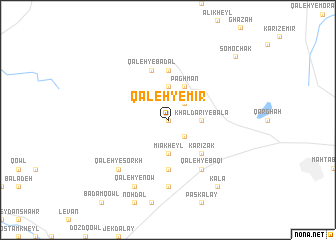 map of Qal‘eh-ye Mīr