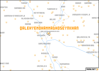 map of Qal‘eh-ye Moḩammad Ḩoseyn Khān