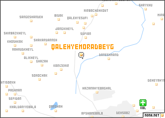 map of Qal‘eh-ye Morād Beyg