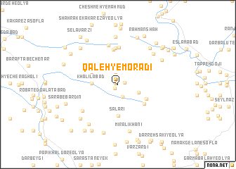 map of Qal‘eh-ye Morādī