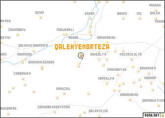 map of Qal‘eh-ye Morteẕá