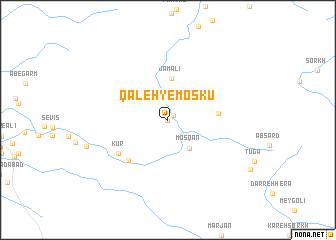 map of Qal‘eh-ye Moskū