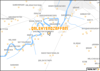 map of Qal‘eh-ye Moz̧affarī