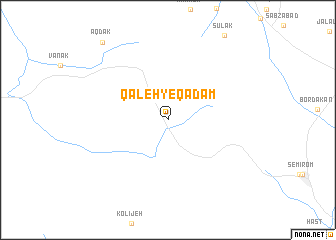 map of Qal‘eh-ye Qadam