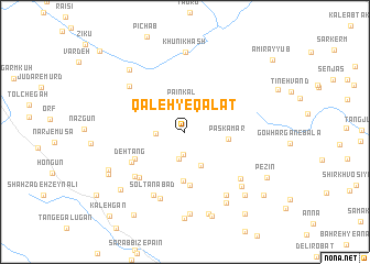 map of Qal‘eh-ye Qalāt