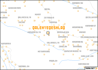 map of Qal‘eh-ye Qeshlāq