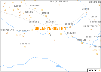 map of Qal‘eh-ye Rostam