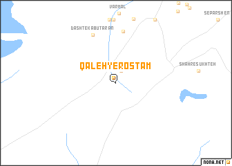 map of Qal‘eh-ye Rostam