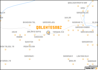 map of Qal‘eh-ye Sabz