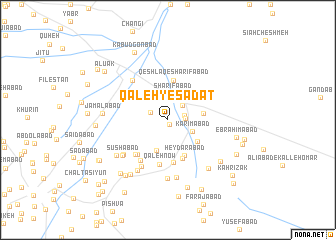 map of Qal‘eh-ye Sādāt