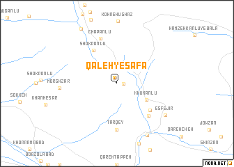 map of Qal‘eh-ye Şafā