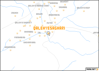 map of Qal‘eh-ye Sāgharī
