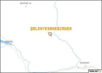 map of Qal‘eh-ye Şāheb Zādeh