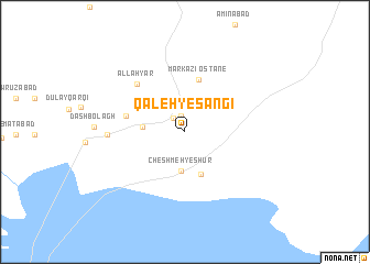 map of Qal‘eh-ye Sangī