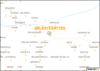 map of Qal‘eh-ye Sayyed