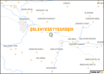 map of Qal‘eh-ye Seyyed Moqīm