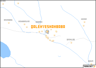 map of Qal‘eh-ye Shāhbābā