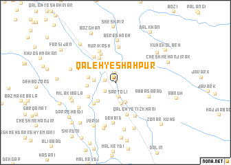 map of Qal‘eh-ye Shāhpūr