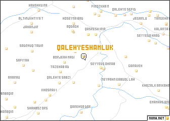 map of Qal‘eh-ye Shāmlūk