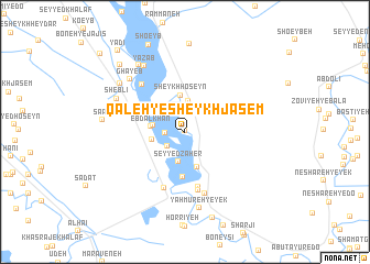 map of Qal‘eh-ye Sheykh Jāsem