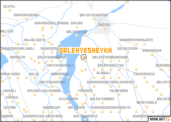 map of Qal‘eh-ye Sheykh