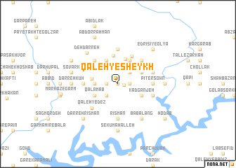 map of Qal‘eh-ye Sheykh