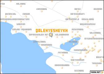 map of Qal‘eh-ye Sheykh