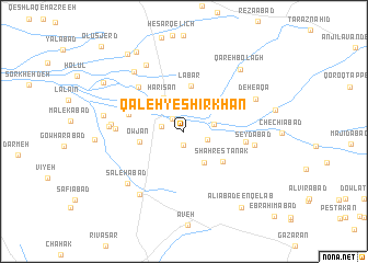 map of Qal‘eh-ye Shīrkhān