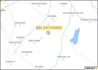 map of Qal‘eh-ye Shūr