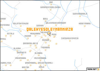 map of Qal‘eh-ye Soleymān Mīrzā