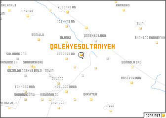 map of Qal‘eh-ye Solţānīyeh