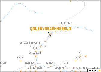 map of Qal‘eh-ye Sorkh-e Bālā