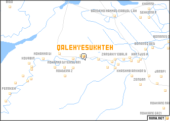 map of Qal‘eh-ye Sūkhteh
