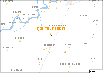 map of Qal‘eh-ye Ţarfī