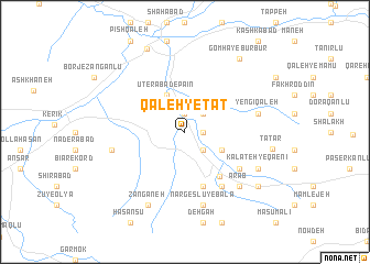 map of Qal‘eh-ye Tāt