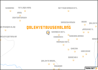 map of Qal‘eh-ye Ţāvūs-e Malang