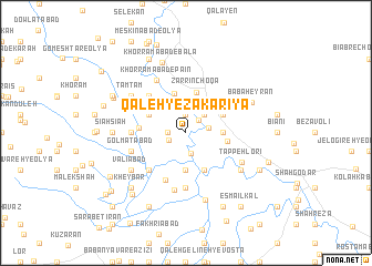 map of Qal‘eh-ye Z̄akarīyā