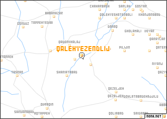 map of Qal‘eh-ye Zendlīj