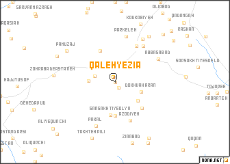 map of Qal‘eh-ye Ẕīā\