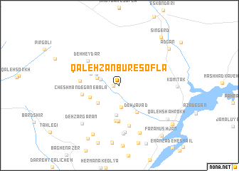 map of Qal‘eh Zanbūr-e Soflá