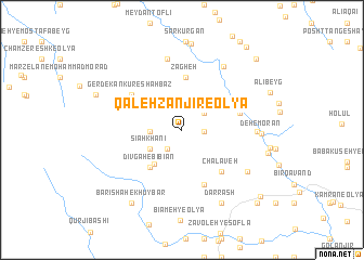 map of Qal‘eh Zanjīr-e ‘Olyā